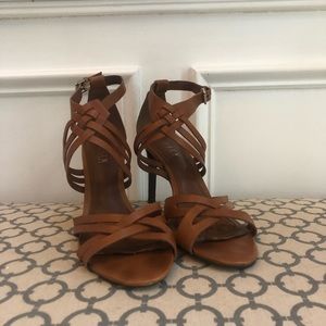 Ralph Lauren Leather Strappy Heels